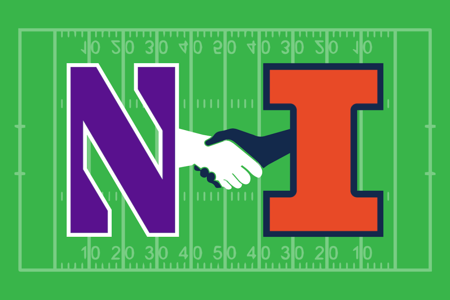 Northwestern and Illinois will face off on Saturday for not just the Land of Lincoln Trophy. Some family and friends rivalries are at stake as well. 