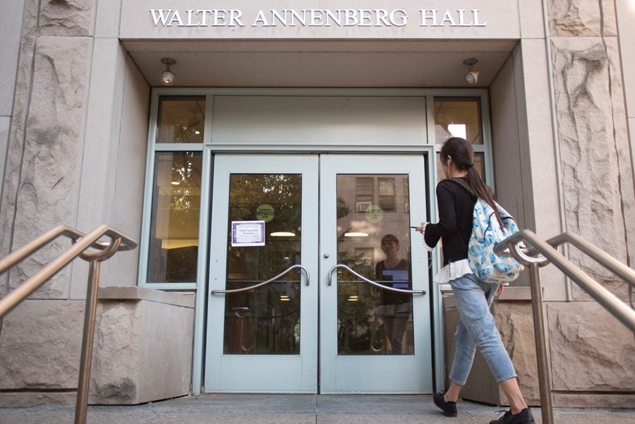 Walter Annenberg Hall. NU College Democrats will host the Zoom event at Annenberg over dinner.