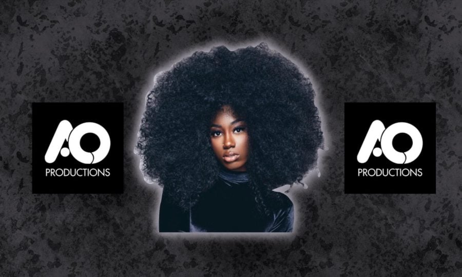 Picture of Flo Milli in front of a black background and A&O logo.