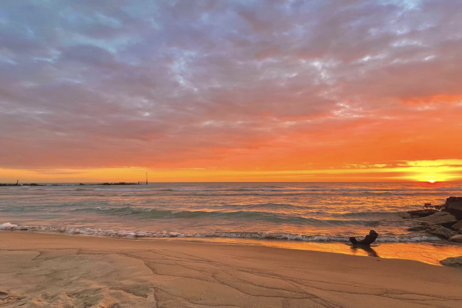 Sunrise at the North Shoreline beach in Evanston. In their new positions, Audrey Thompson, Michael Callahan and Tim Carter will oversee Evanston’s five swimming beaches as well as a large scope of parks, programming and personnel.