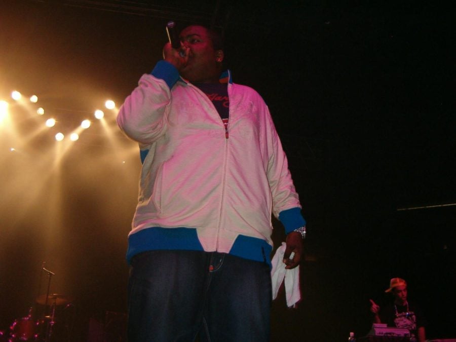 Sean Kingston on stage.