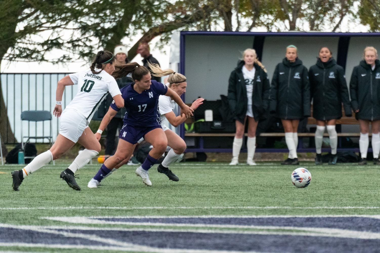 Womens Soccer No 5 Northwestern Falls To Second In Big Ten Standings After Loss To No 15 