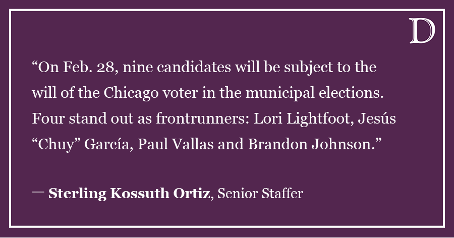 Ortiz: Previewing four frontrunners in Chicago’s mayoral race
