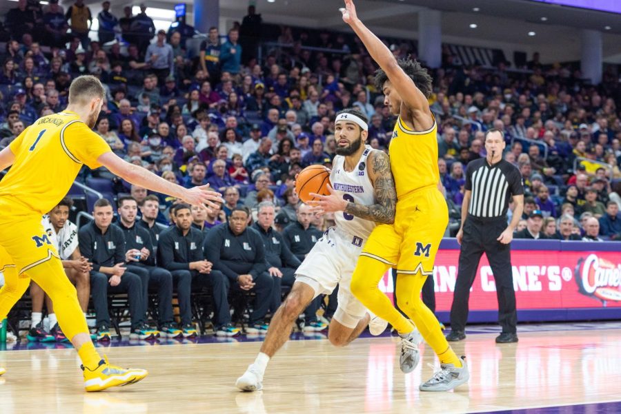 Men’s Basketball: Second half freefall dooms Northwestern for a second consecutive game,  results in loss to Michigan 68-51