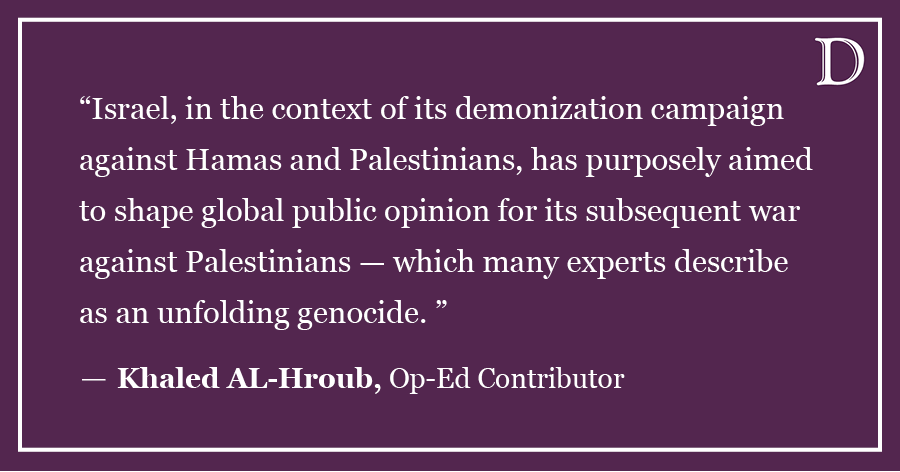 AL-Hroub: Academics have the right to question Israel’s war misinformation campaign