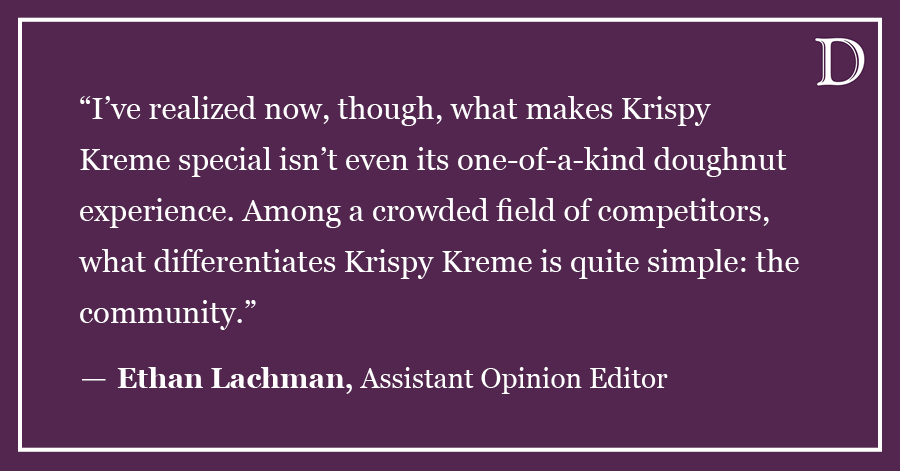 Lachman: Serving up hot, fresh, Krispy memories