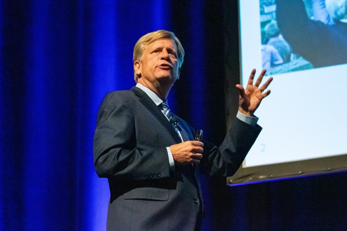 McFaul delivered an address on U.S. relations with China and Russia at Cahn Auditorium Tuesday night.