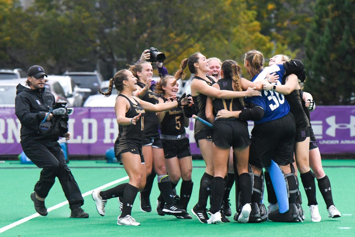 Northwestern celebrates its Big Ten regular season crown. The Wildcats earned seven all-conference selections, along with a pair of individual honors, in the Big Ten’s postseason awards. 