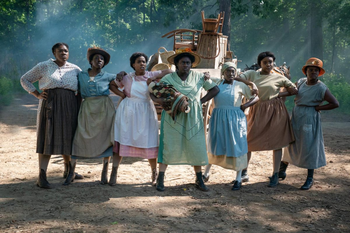 (Center) Danielle Brooks as Sophia in Warner Bros. Pictures’ bold new take on a classic, “The Color Purple,” a Warner Bros. Pictures release.
