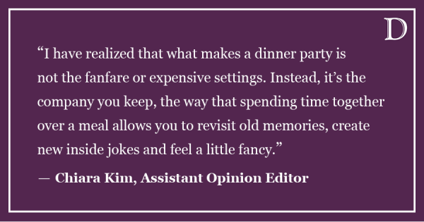 Kim: How to host a dinner party