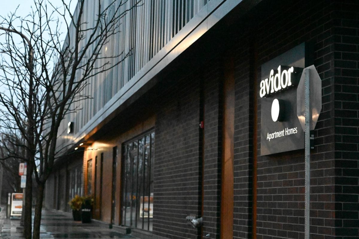 Avidor, a senior living facility in downtown Evanston seen Friday, faces a complaint by residents who have alleged abuse by management.
