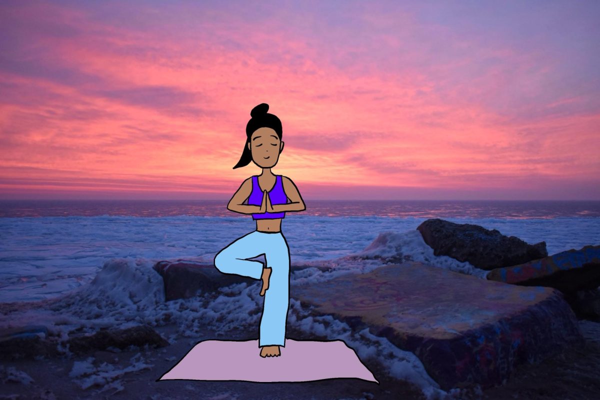 Sunrise Yoga is offered at the Henry Crown Sports Pavilion every Tuesday and Thursday at 7:00 a.m.