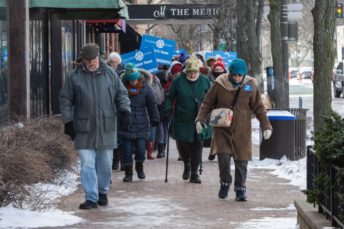 In honor of MLK Day, over 300 people joined Interfaith Action of Evanston’s fifth annual Walk for Warmth. 