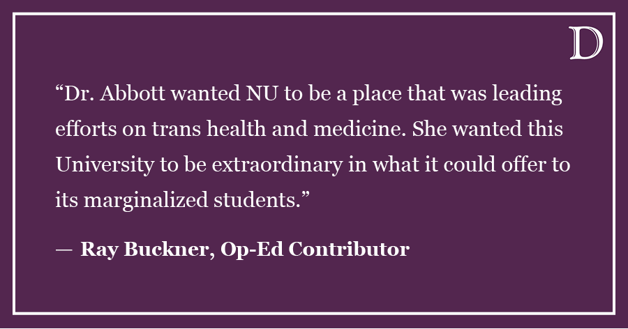 Buckner: Honoring Dr. Abbott by fighting for transgender care at Northwestern Student Health