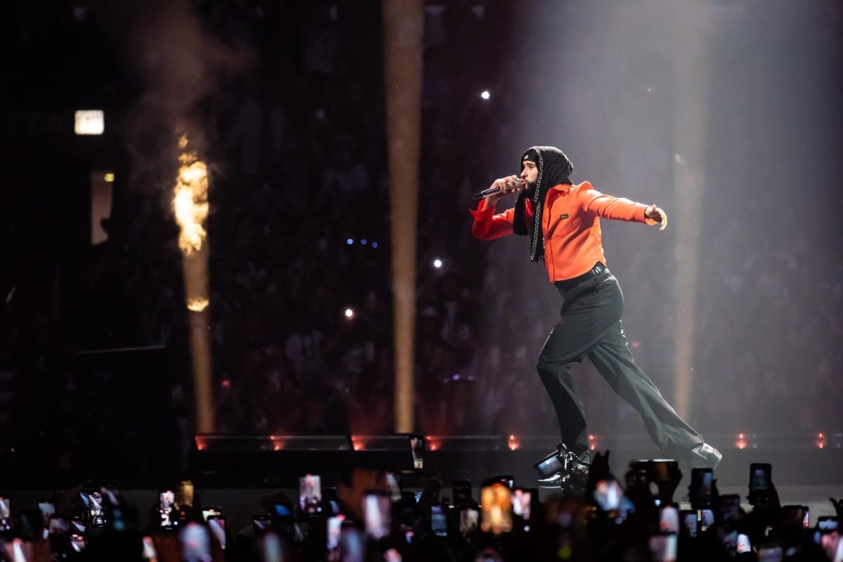 Bad Bunny performs at the United Center for the first night of the “Most Wanted Tour.”