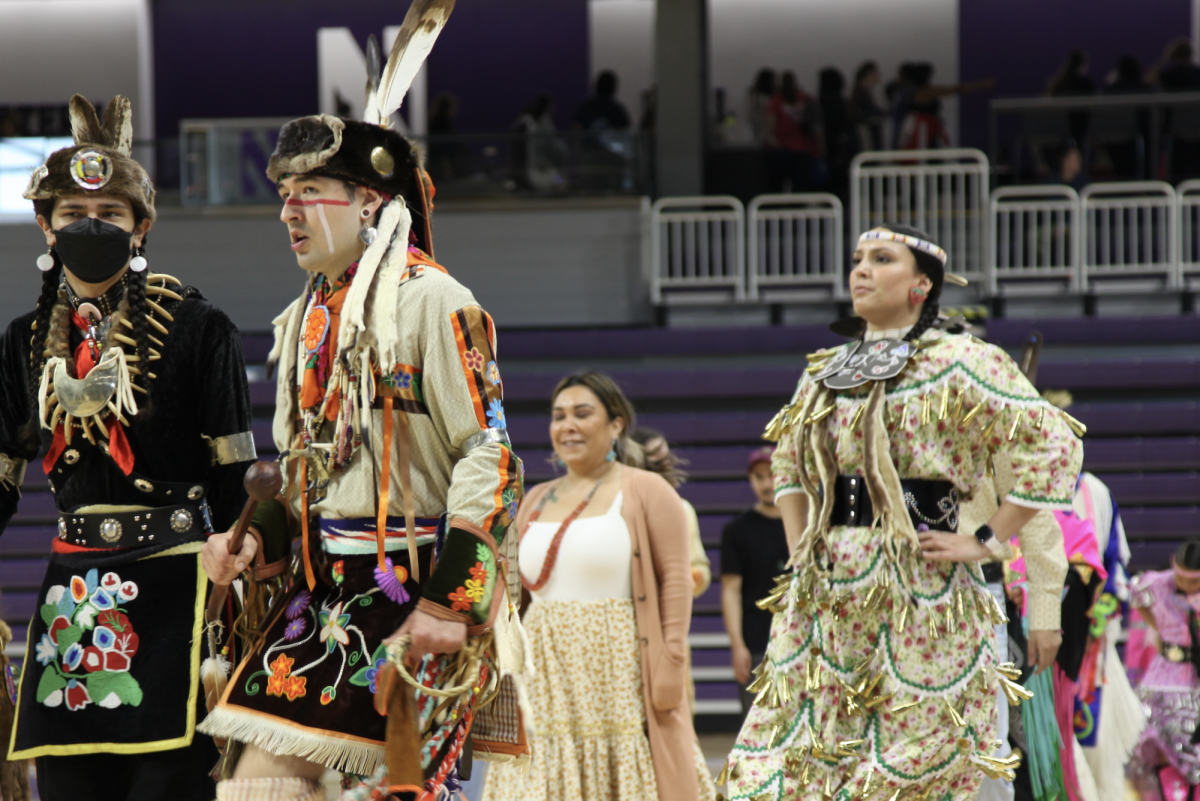 A record-breaking turnout of over 1,000 students and community members attended the Pow Wow in Welsh-Ryan Arena on Saturday.