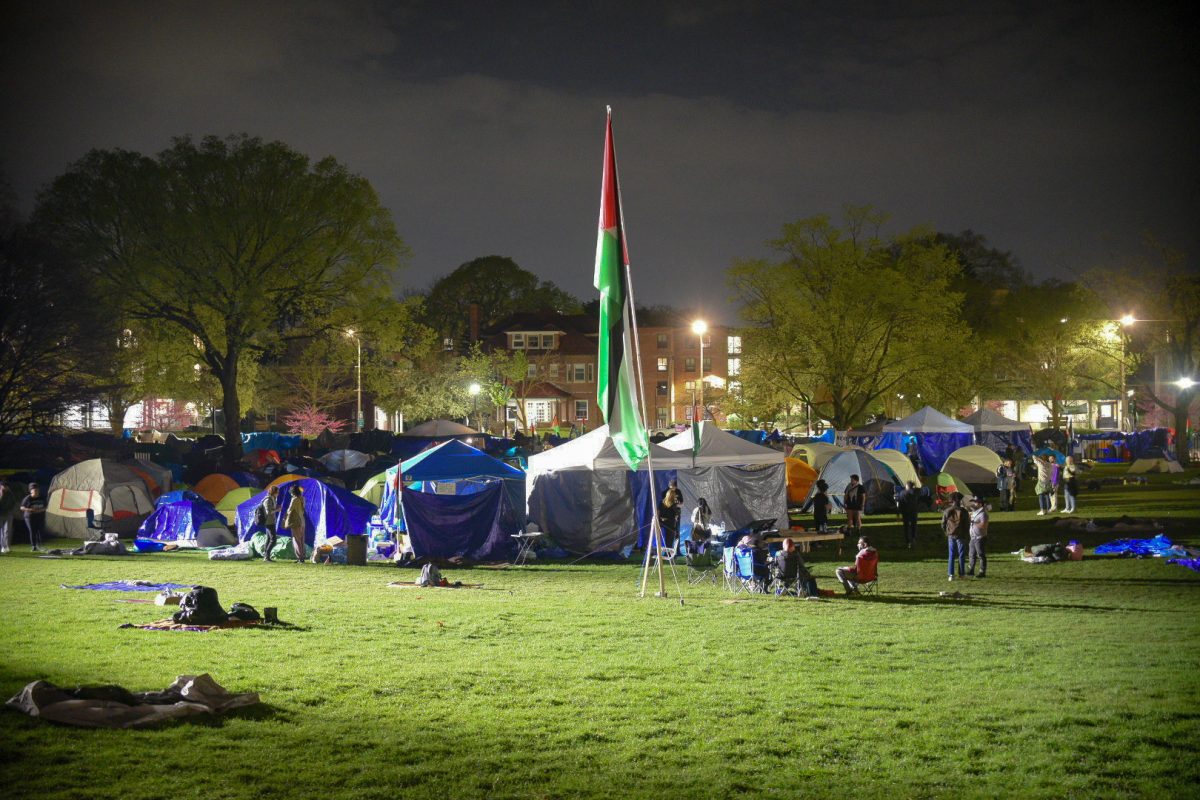The ongoing encampment has lasted nearly 90 hours.