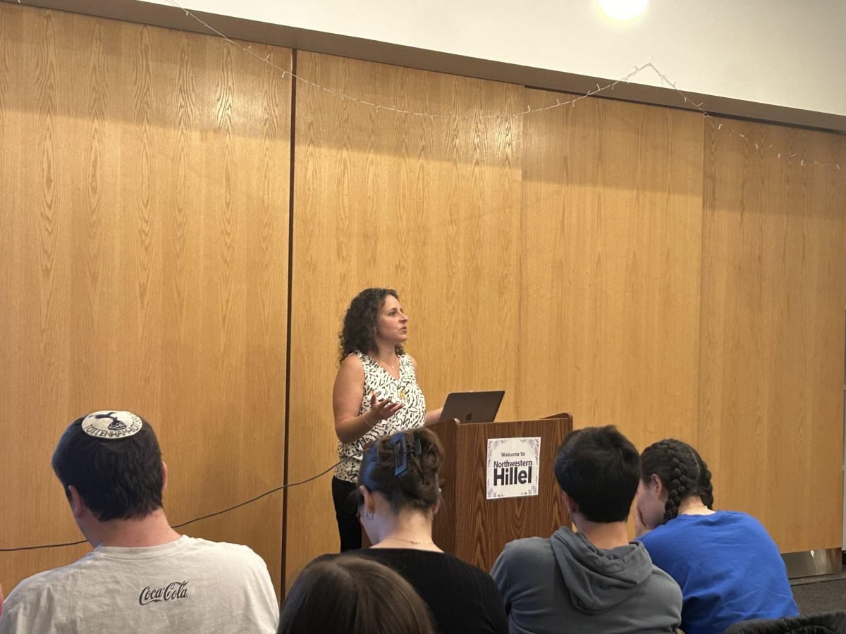 Deborah Ben Aderet speaks to students about life by the Gaza border and surviving the Oct. 7 Hamas attack.