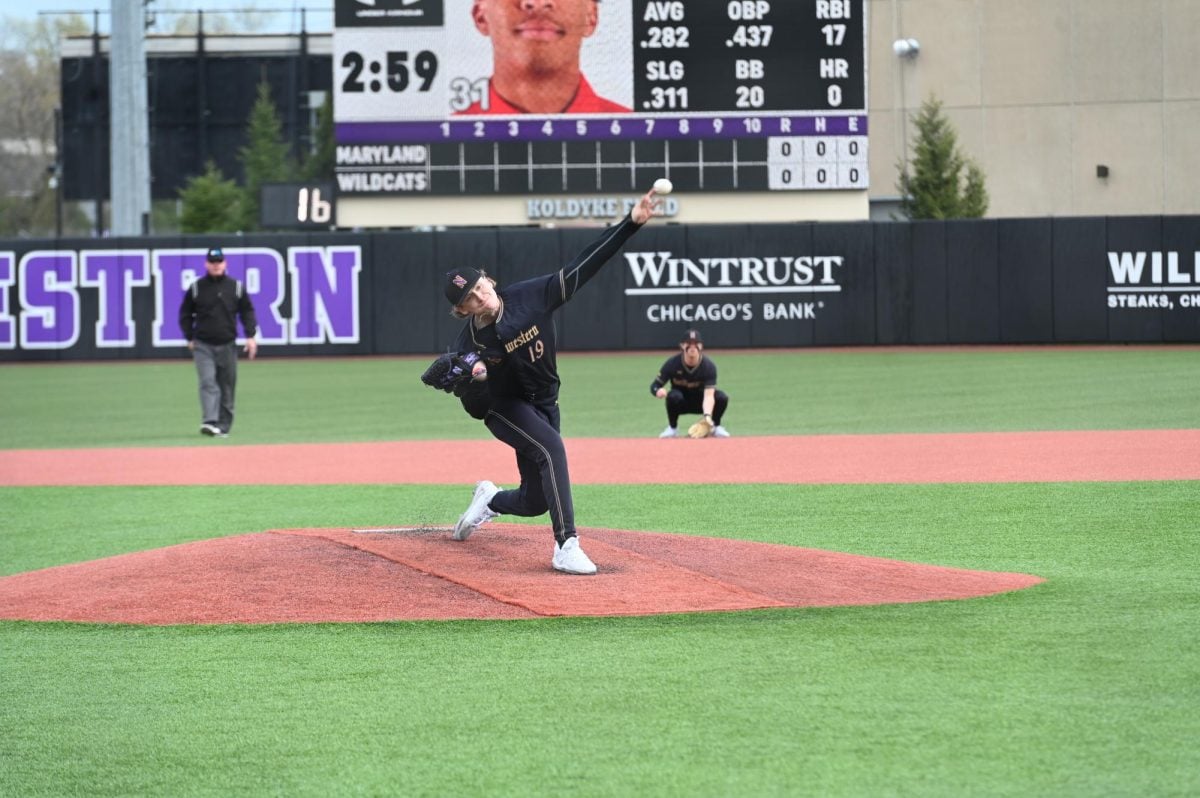 Senior pitcher Nolan Morr winds up a pitch. Morr earned the win on Sunday, striking out three and allowing zero hits in 2.1 innings pitched.
