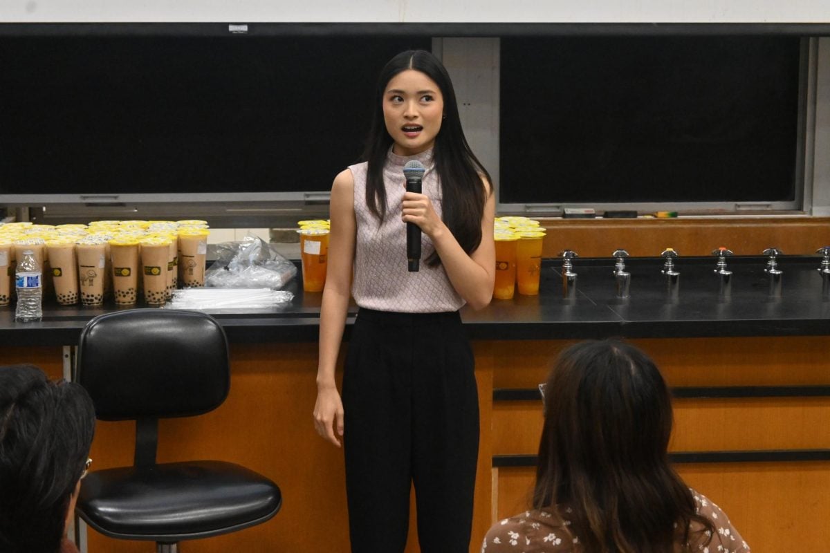 Ashley Liao spoke on her experiences in the acting industry Sunday evening.