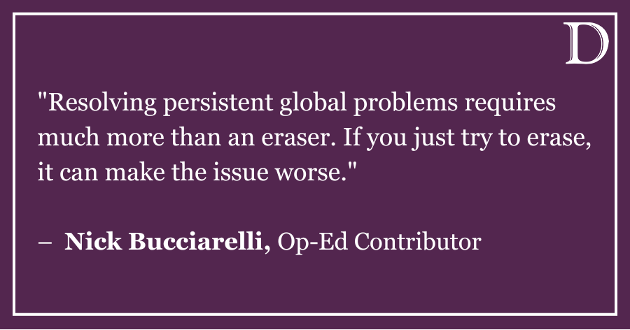 Bucciarelli: The University should reconsider its definition of free expression