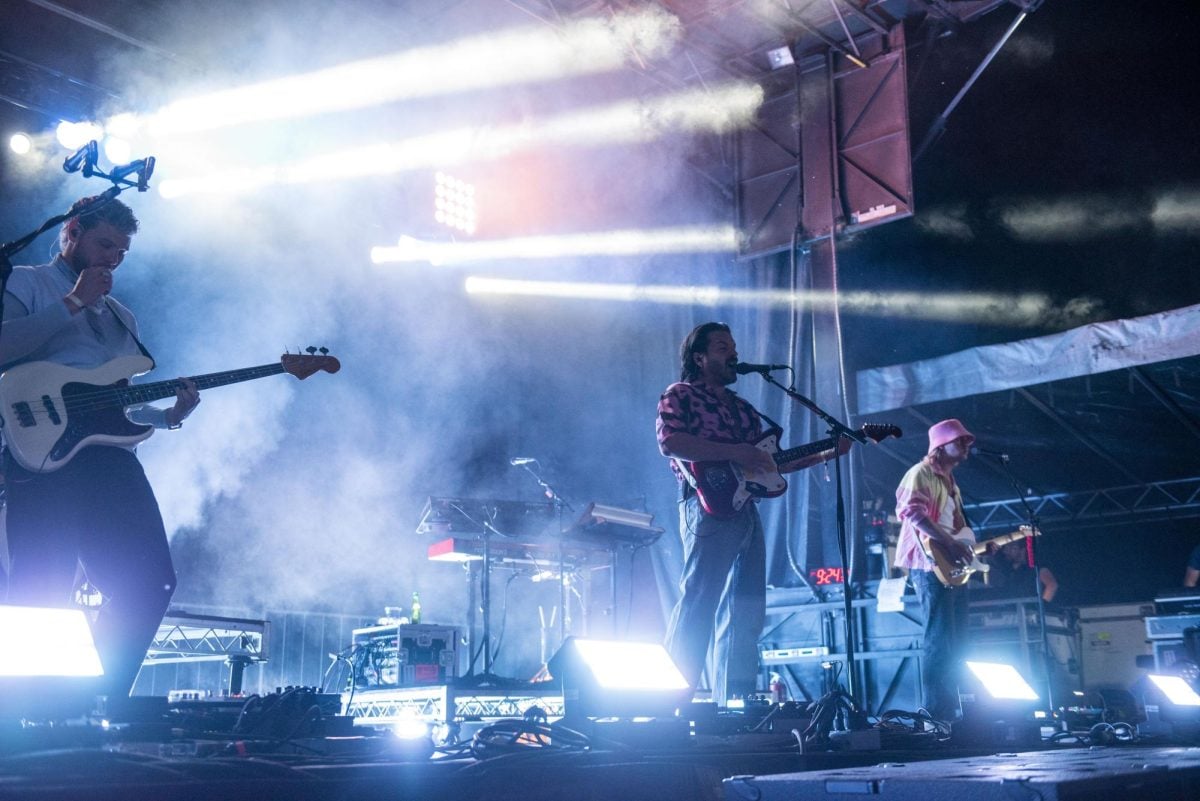 Milky Chance, a German rock band best known for their 2013 hit Stolen Dance headlined Saturdays lineup. 
