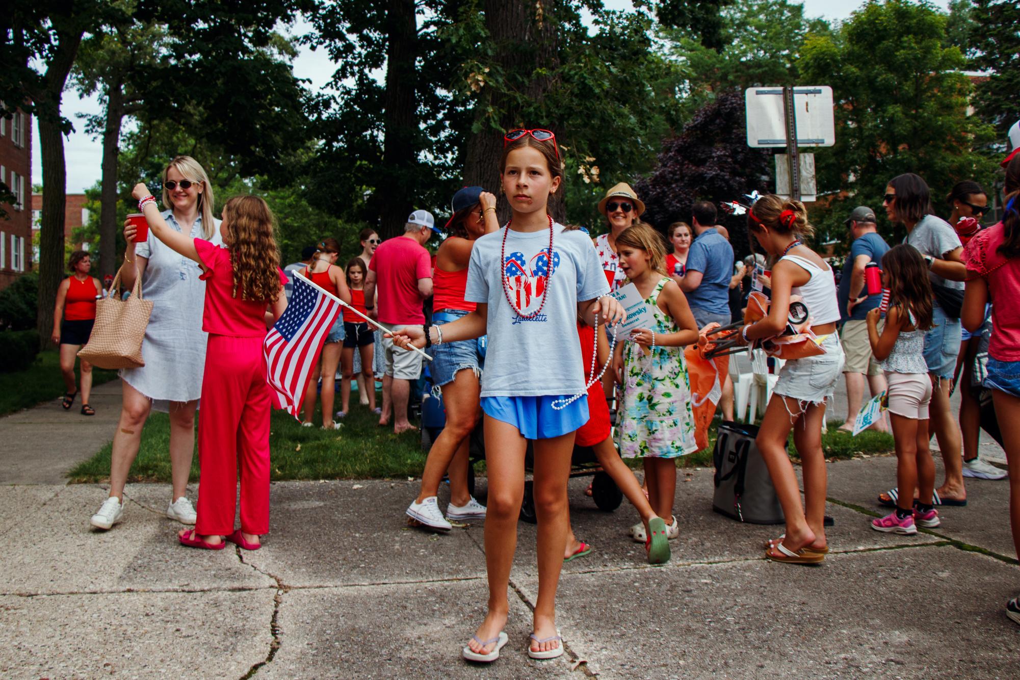Parade-goers gathered on Central Street Thursday for Evanstons 101st annual Fourth of July Celebration