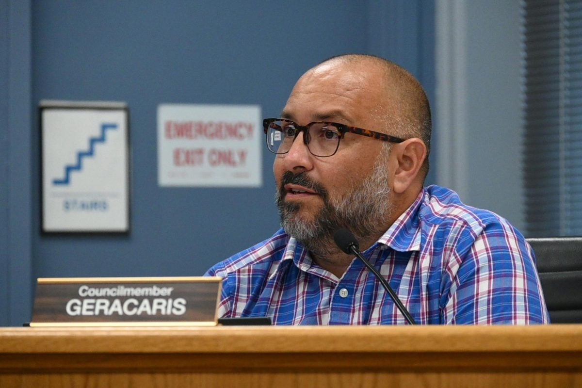 Ald. Juan Geracaris (9th) supports increasing the walkability of Evanston as a part of Envision Evanston 2045.