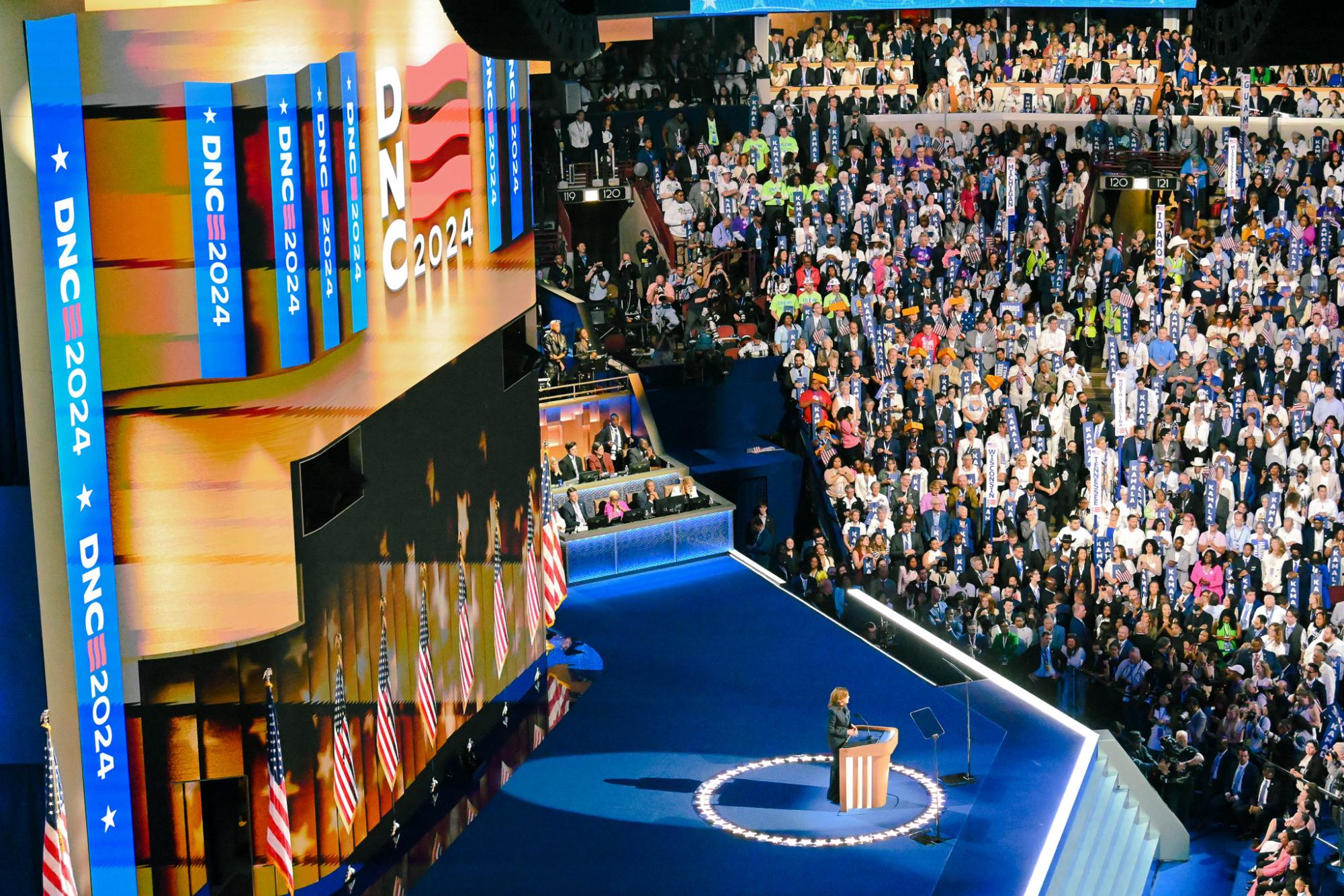 Kamala Harris and Tim Walz accept party nominations at the DNC