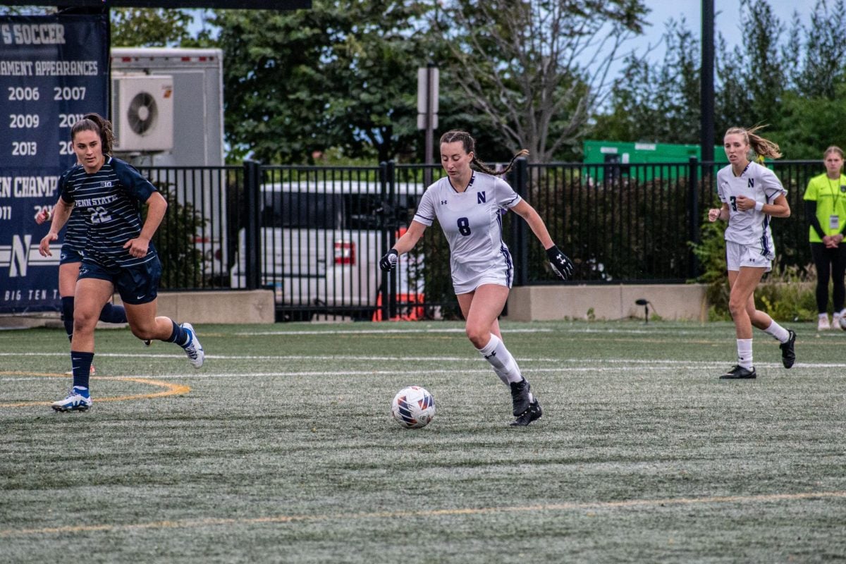  Graduate student midfielder Josie Aulicino in a game last year. Aulicino played all 90 minutes and mustered four shots — two on target — in a draw with Maryland Thursday. 