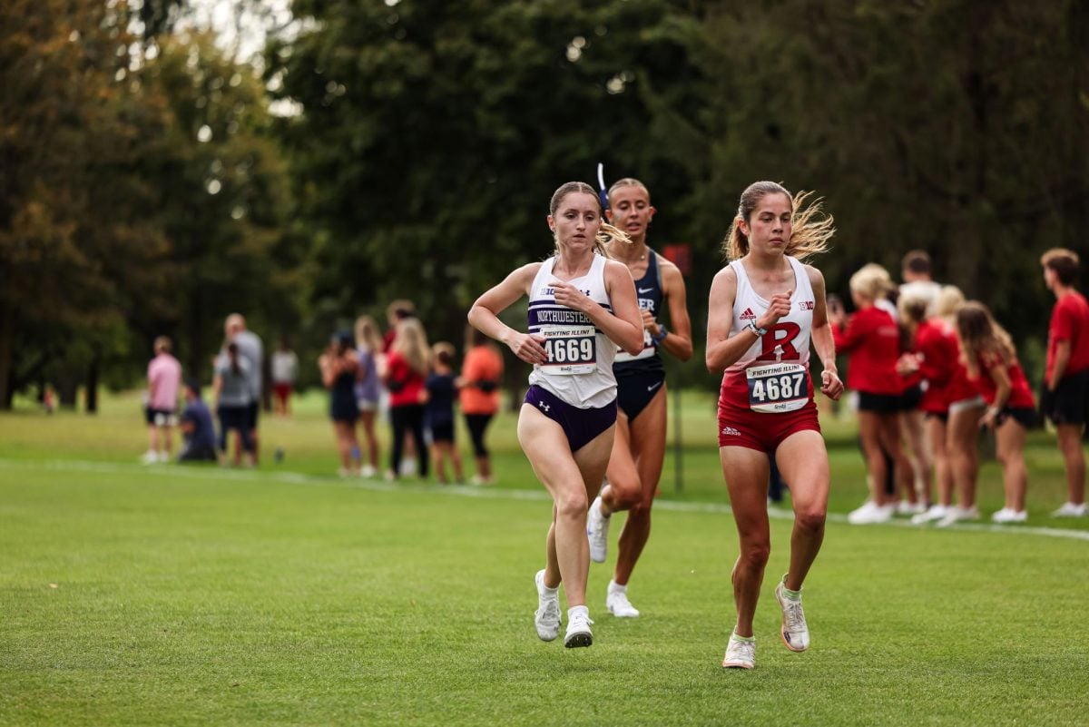 Graduate student Chloe Wellings runs in a race earlier this year. Wellings ran a team-high 21:06.8 at Friday’s Nuttycombe Invitational. 