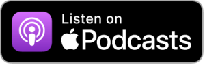 Badge reading "Listen on Apple Podcasts"