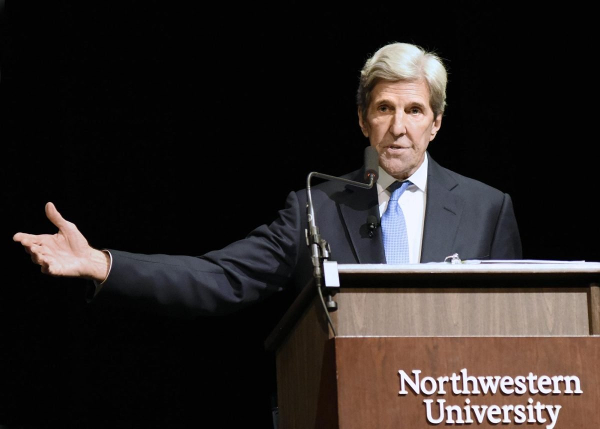 Person speaking at a podium.