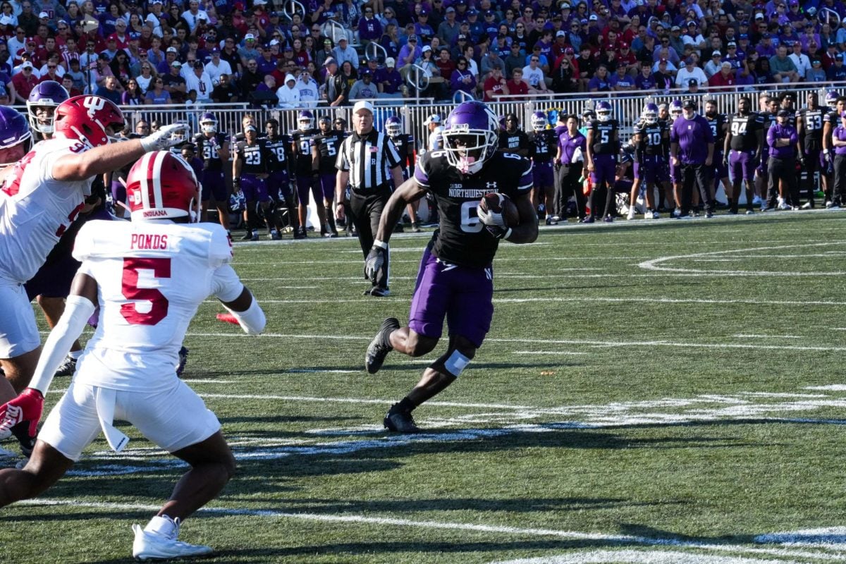 Redshirt sophomore running back Joseph Himon II rushes against Indiana on Oct. 5. Himon leads the Big Ten in kickoff return yards per attempt.