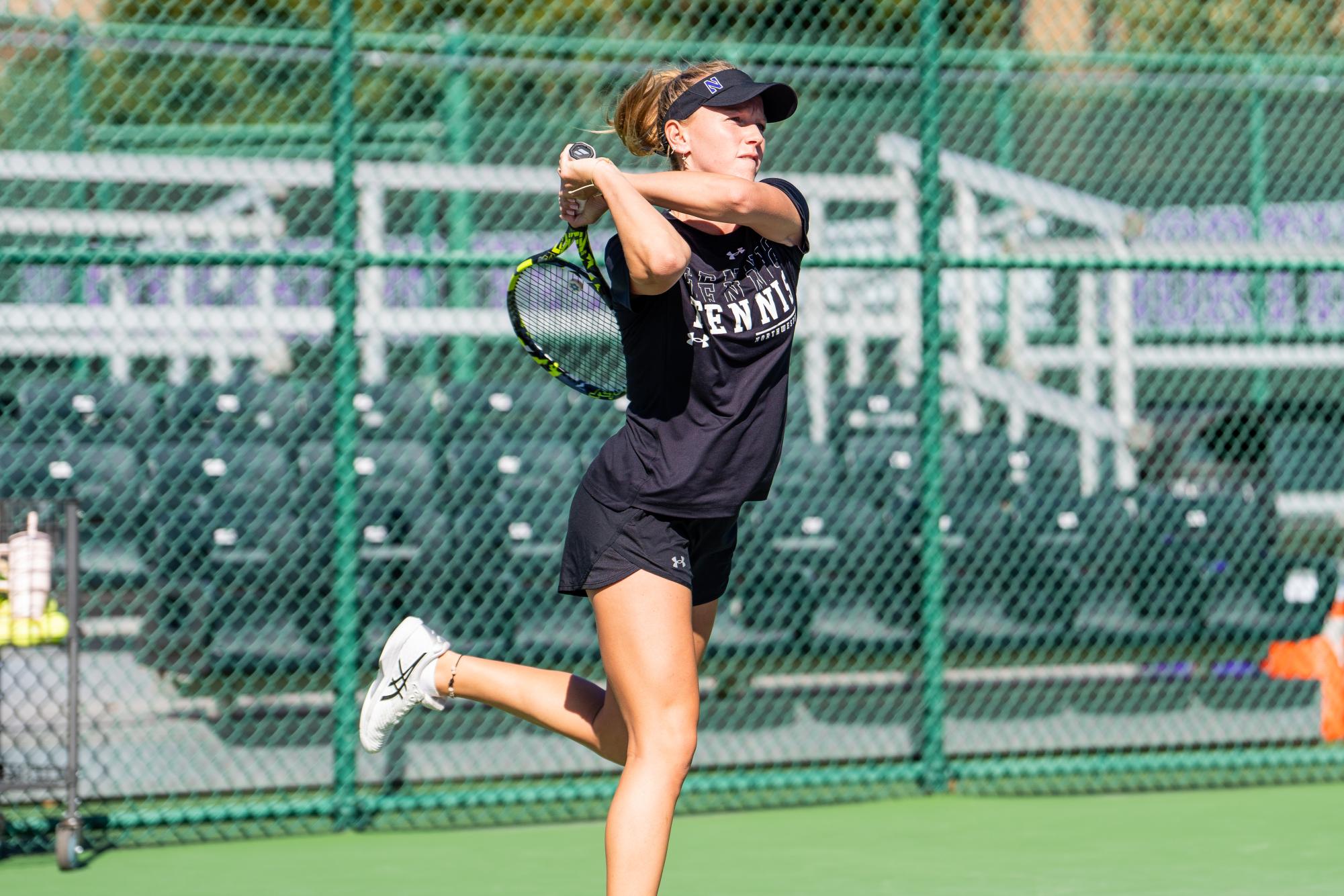 Freshman Mika Dagan Fruchtman in practice this week. Dagan Fruchtman joins Northwestern after a professional career in Israel.