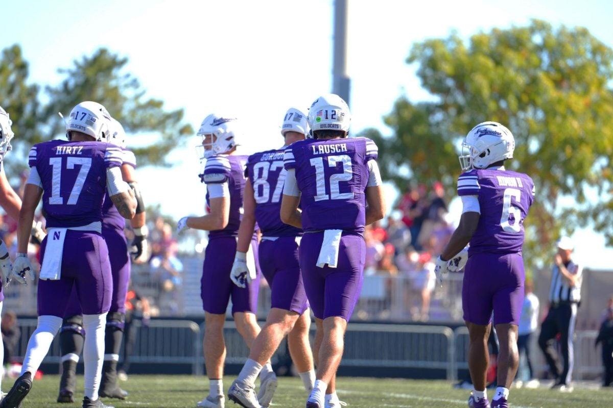 Redshirt sophomore quarterback and the Northwestern offense gets set for a drive against Wisconsin Saturday.