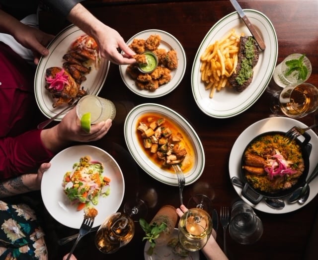 Food at Estación, a Latin-Caribbean restaurant to visit during Hispanic Heritage Month.
