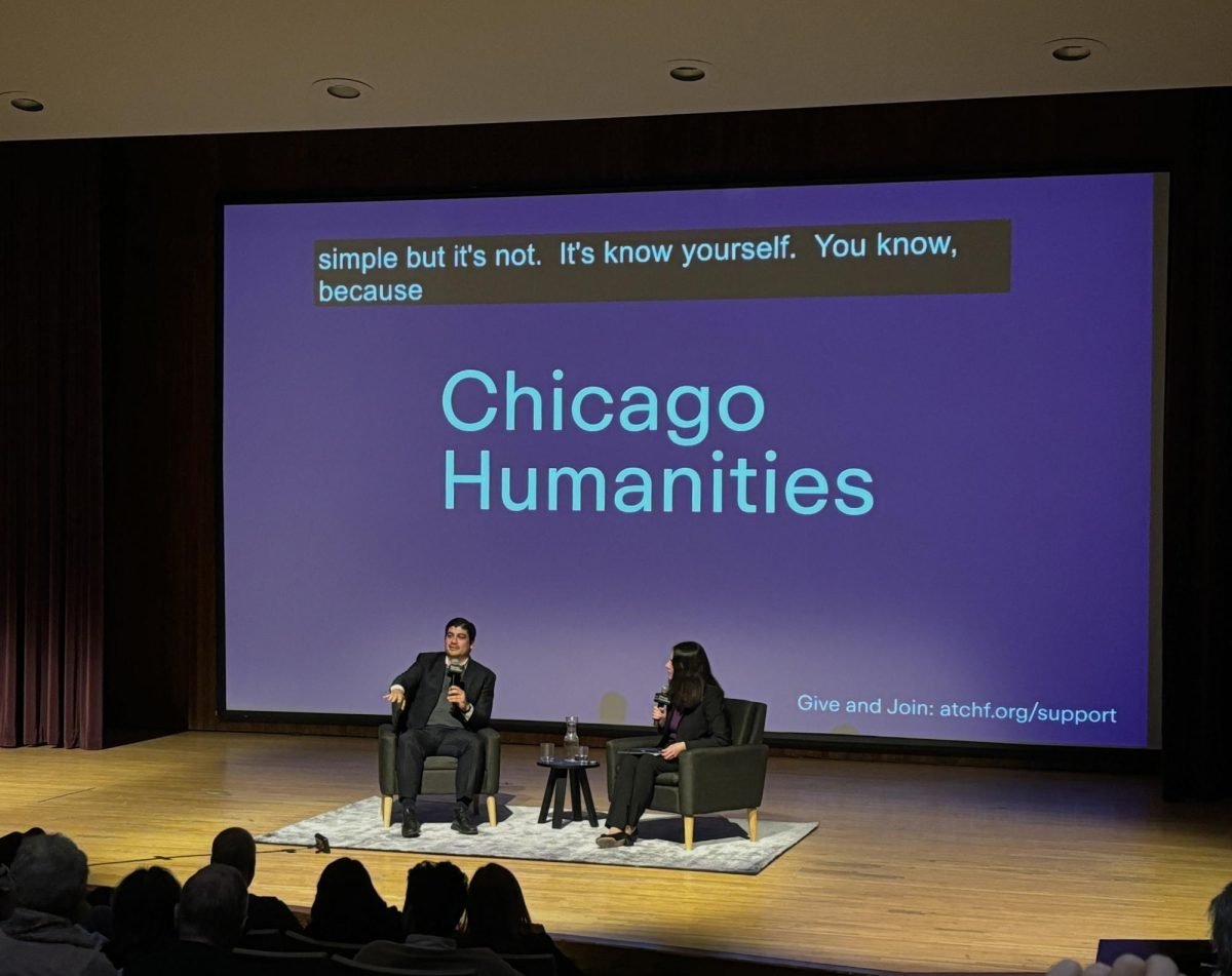 Former President of Costa Rica Carlos Alvarado Quesada discussed small state action in climate change with Pritzker School of Law Dean Hari Osofsky. The discussion was part of the Chicago Humanities Festival. 