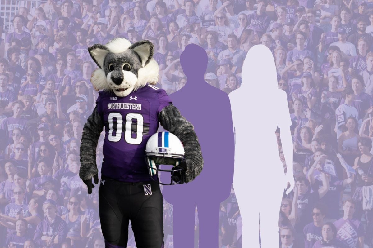 This year, two students suit up as Northwestern's furry mascot. 