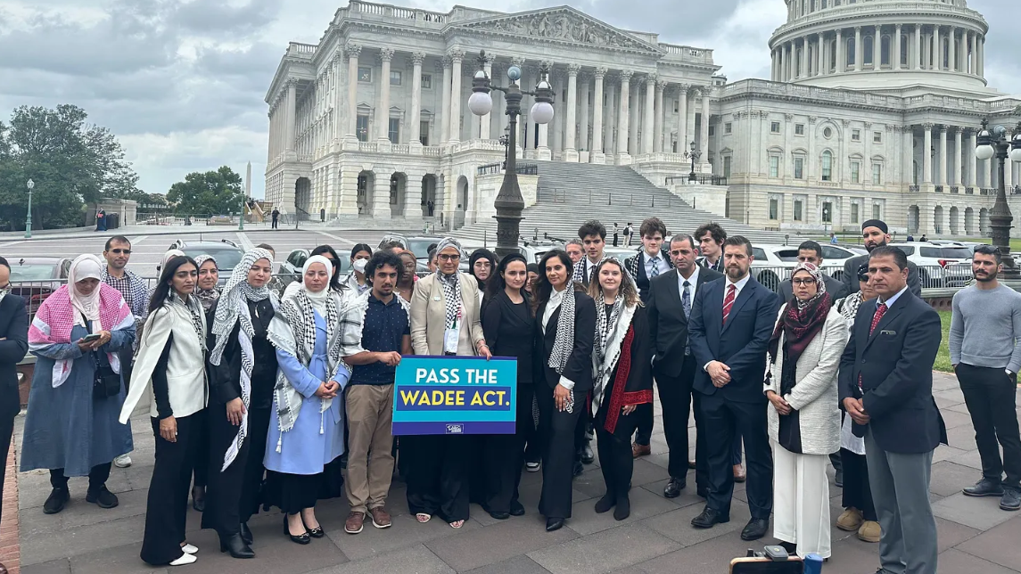  The Muslim Civic Coalition traveled to D.C. with Hanan Shaheen to advocate for the Wadee Resolution and attend the congressional hearing.
