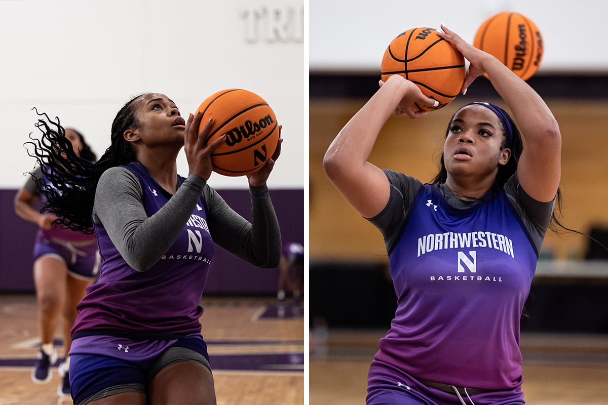 Freshman guard Xamiya Walton (left) and freshman forward Tayla Thomas (right) join Northwestern as highly-touted recruits.