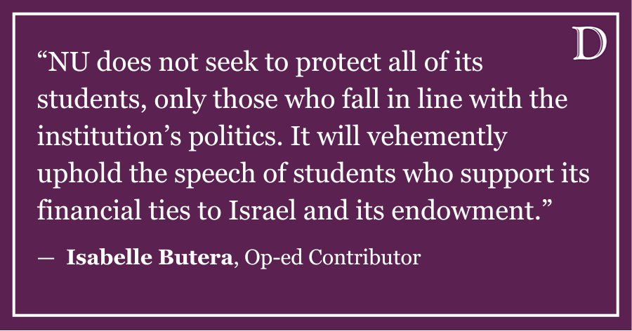 Butera: Northwestern, stop weaponizing my Jewishness to suppress free speech