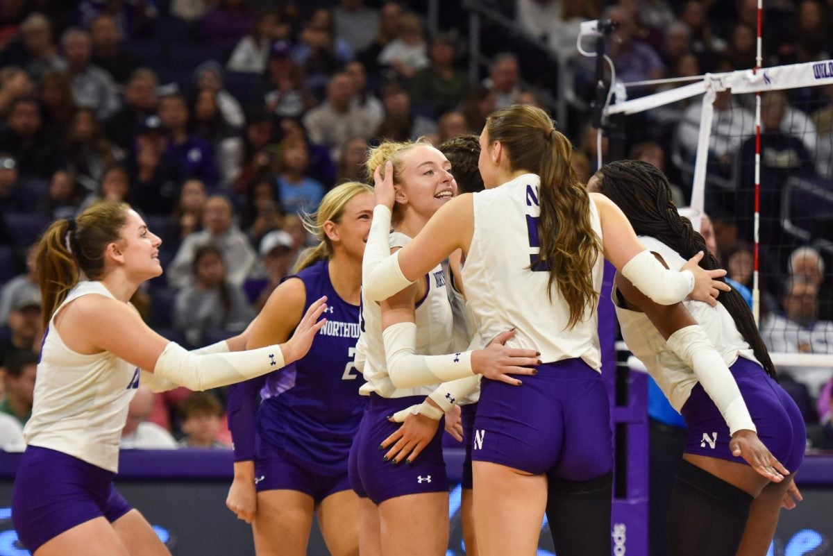 Volleyball: Five-year starter Rousseau records double-double in final game at Welsh-Ryan Arena