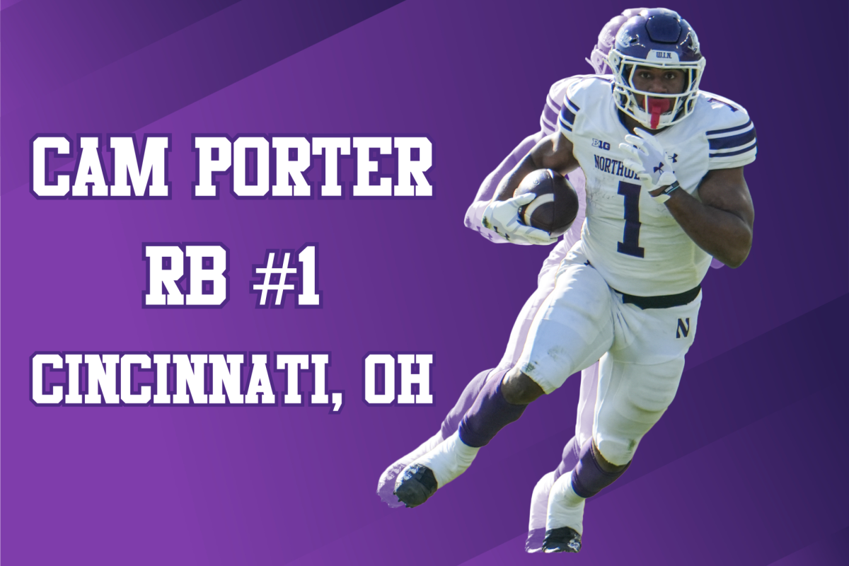 Graduate student running back Cam Porter has amassed 594 scrimmage yards and six touchdowns this season.