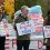 Tenured faculty protest University demonstration policies at The Rock