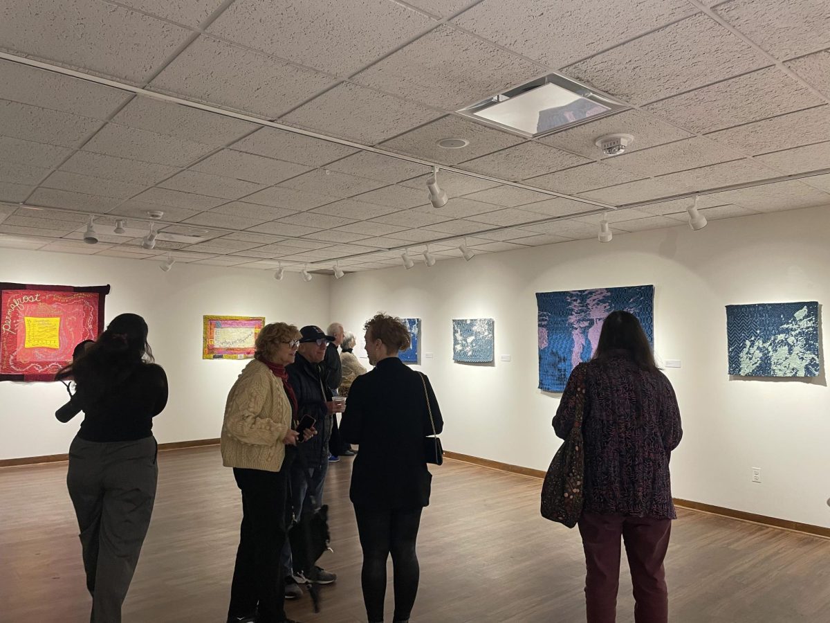 Dittmar Memorial Gallery’s new exhibit, Fabric of the Earth, celebrated its opening with a reception open to students and community members Thursday.