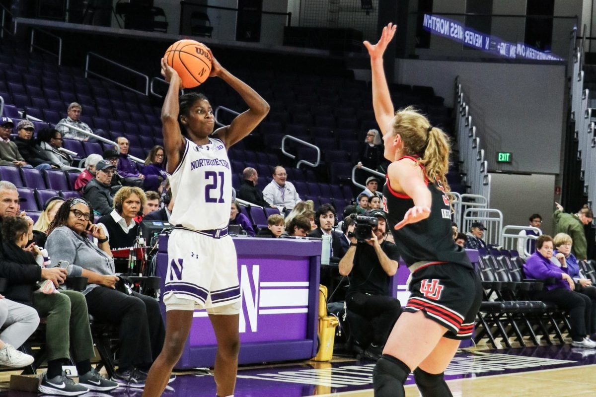 Senior guard Melannie Daley looks to pass against Utah on Thursday. 