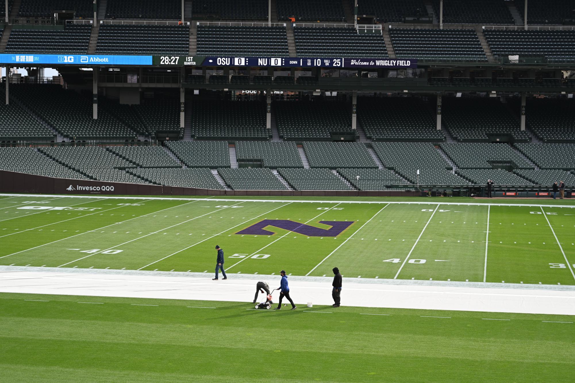 Captured: Wrigley Field awaits Northwestern’s Ohio State clash