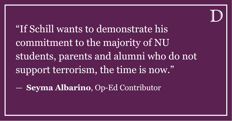 Letter to the Editor: Shame on traitors? Shame on Northwestern!