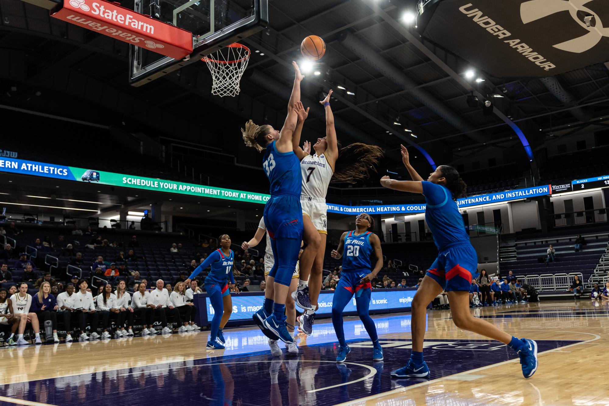 NU women’s basketball loses close game against No. 23 Michigan